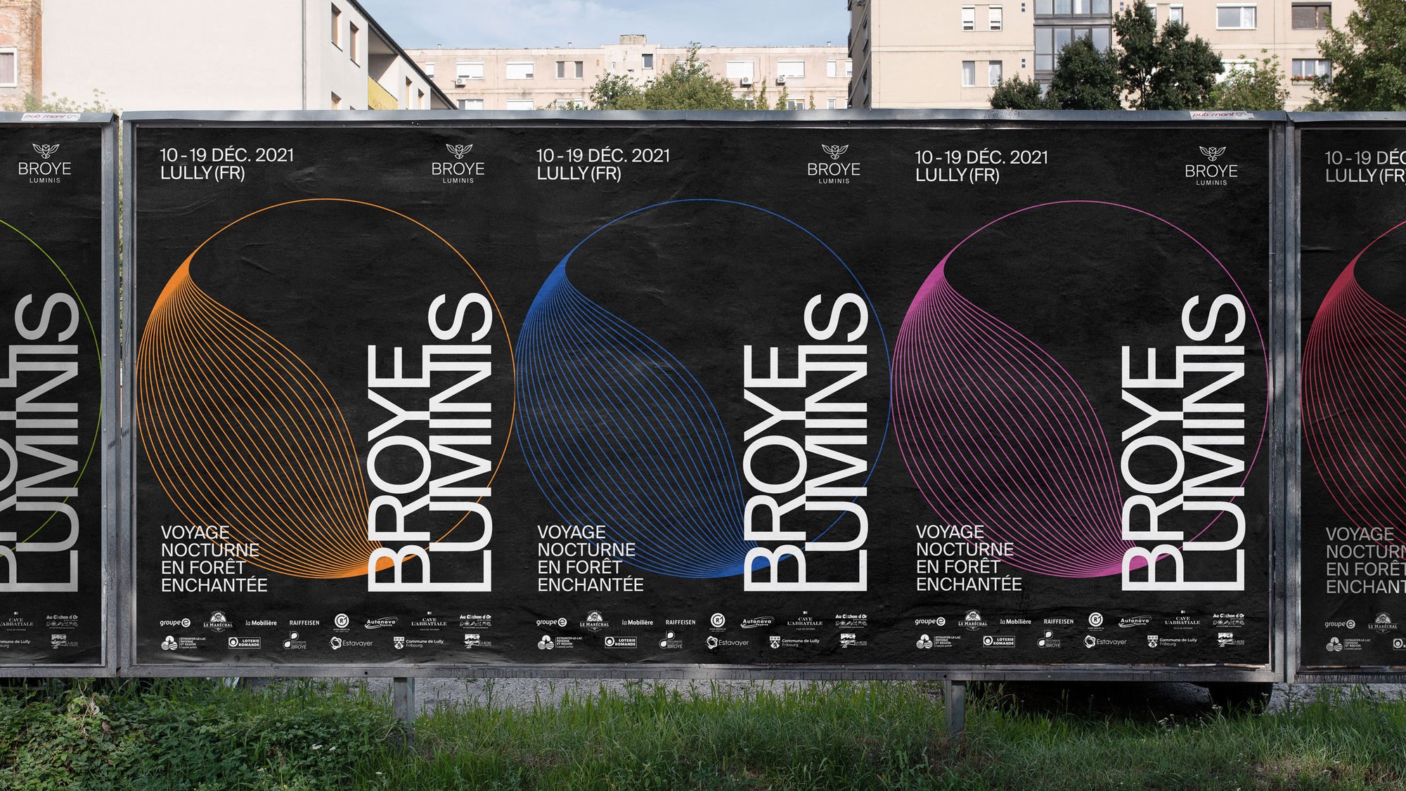 Affiches du festival Broye Luminis