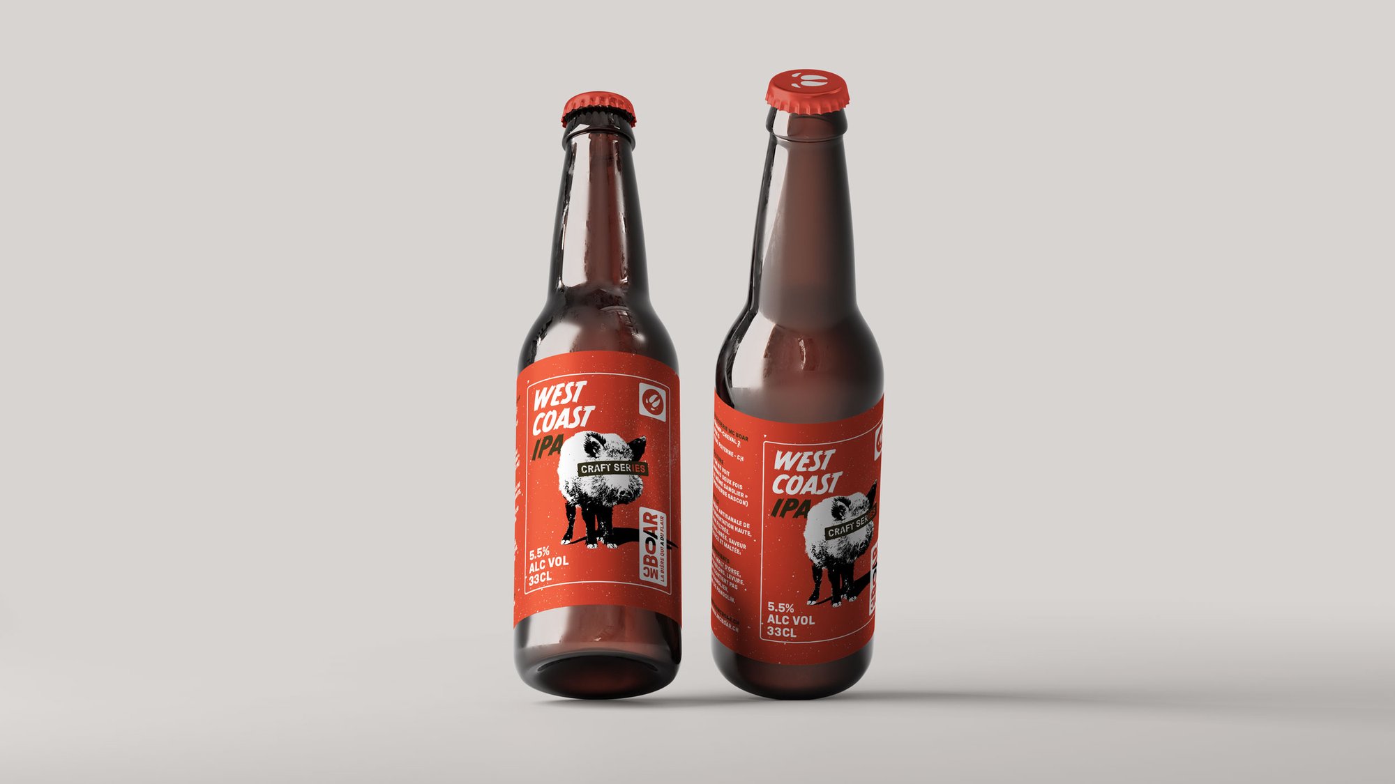 Identité visuelle de la Brasserie Mc Boar